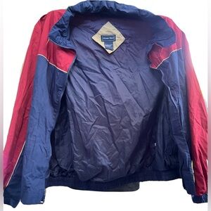 VINTAGE WINNER MATE Sportswear Small Red & Blue Windbreaker Zip Up Jacket EUC